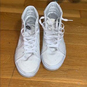 Vans sk8 hi true white